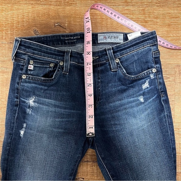 AG The Legging Destroyed Raw Hem Super Skinny Ankle Jean Size 27 - Picture 12 of 12